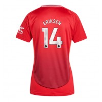 Maglia Calcio Manchester United Christian Eriksen #14 Prima Divisa Donna 2024-25 Manica Corta